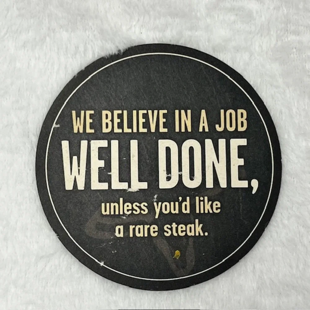 LongHorn Steakhouse Rare Steak Coaster Steakholders Club Barware Collectible